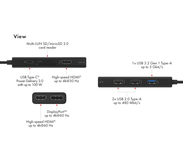 ICY BOX USB-C - 3x 2K/60Hz, 1x 4K/60Hz - 1117223 - zdjęcie 3